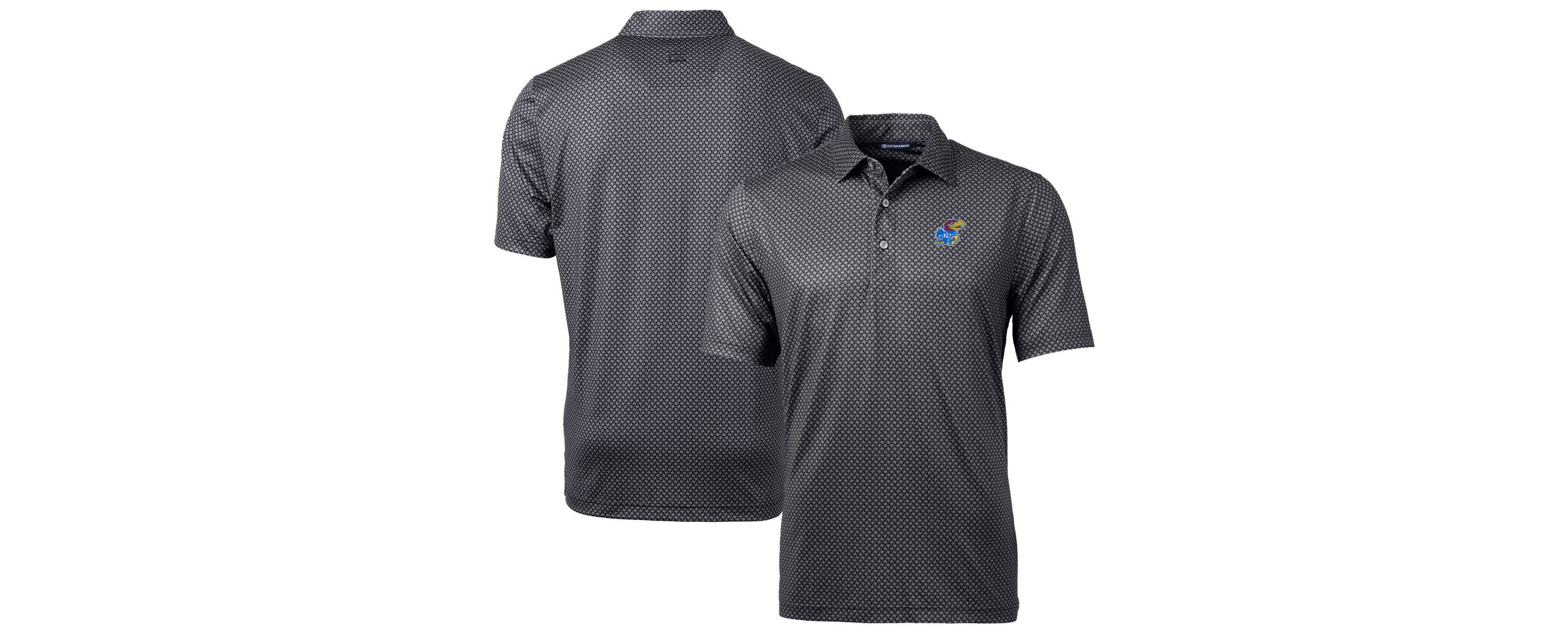 NCAA Kansas Jayhawks Pike Banner Print Polo