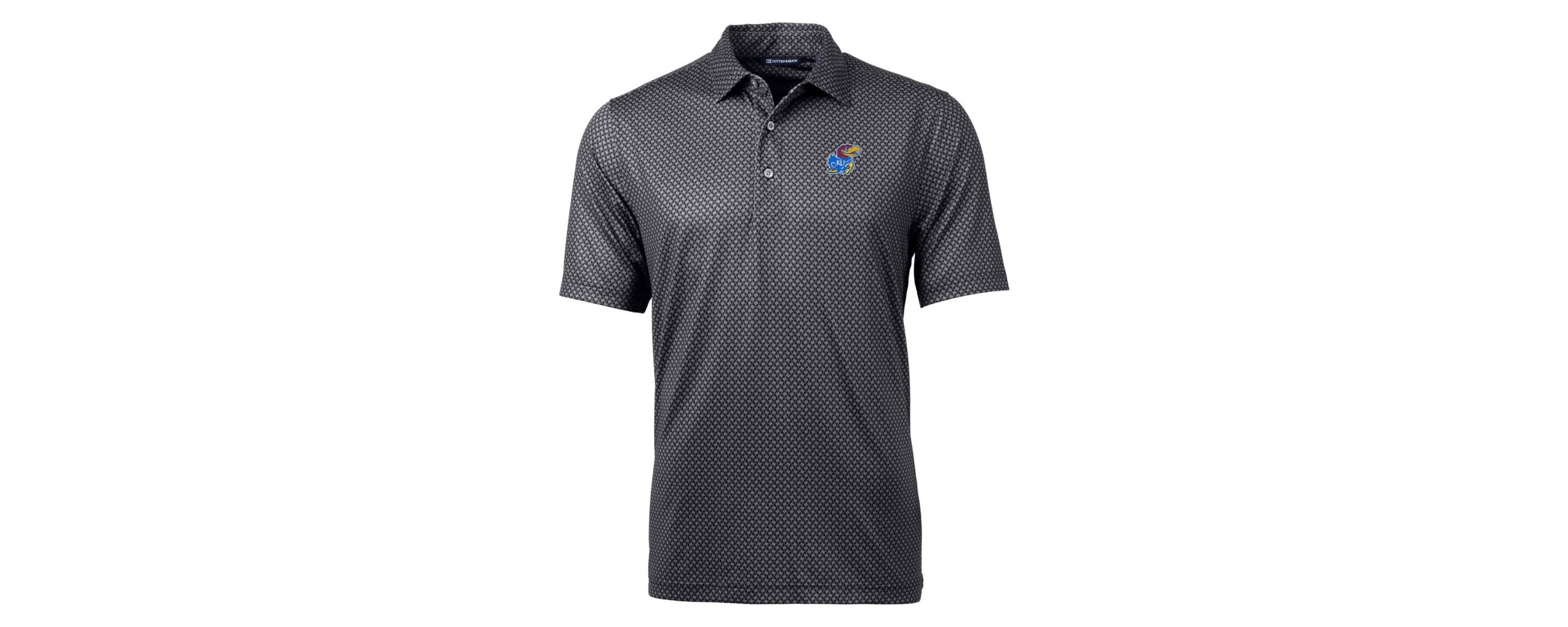 NCAA Kansas Jayhawks Pike Banner Print Polo