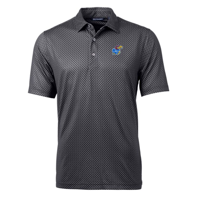 NCAA Kansas Jayhawks Pike Banner Print Polo