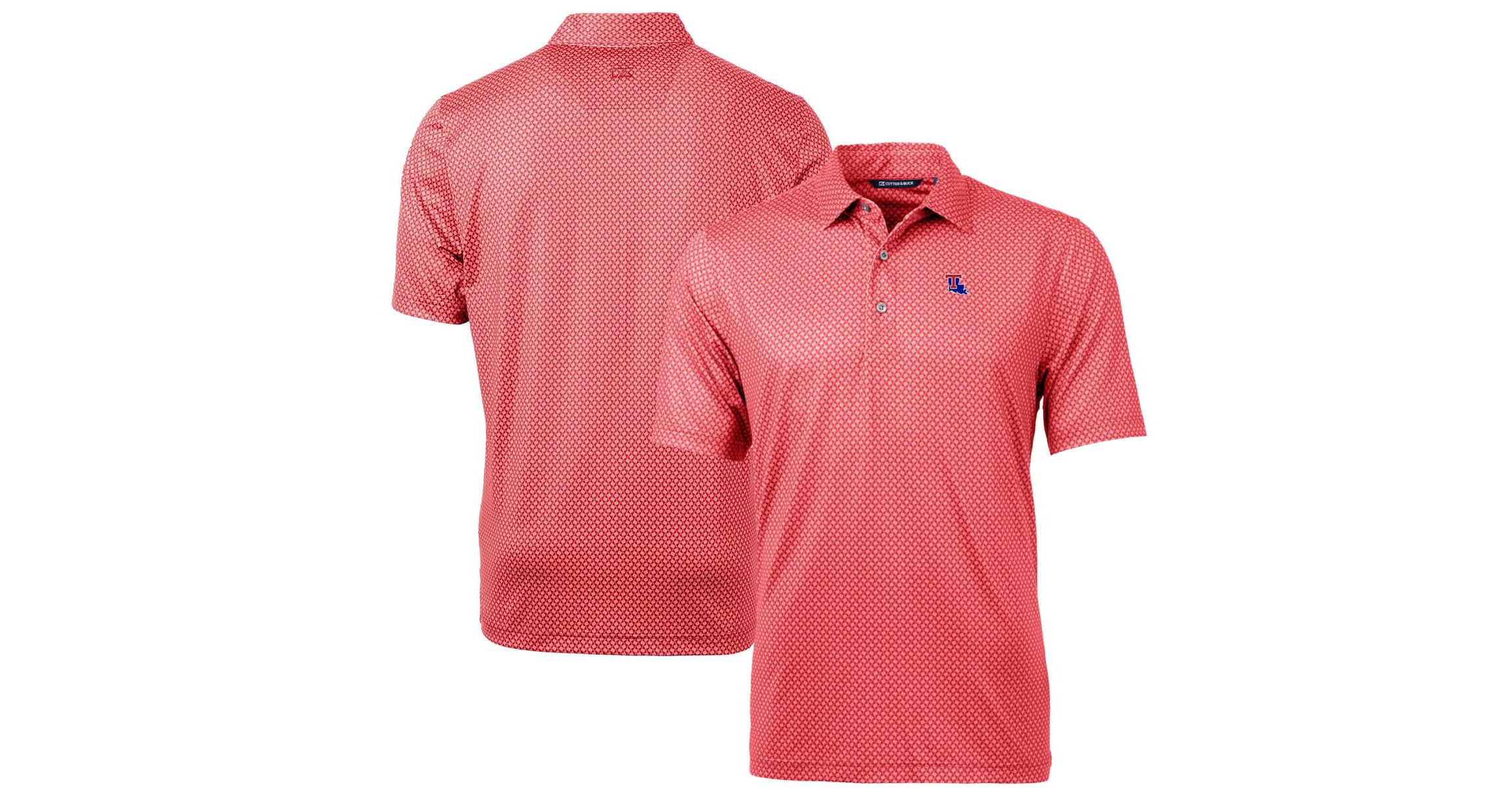 NCAA Louisiana Tech Bulldogs Pike Banner Print Polo