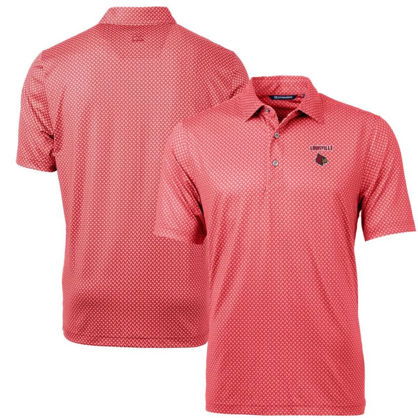 NCAA Louisville Cardinals Pike Banner Print Polo