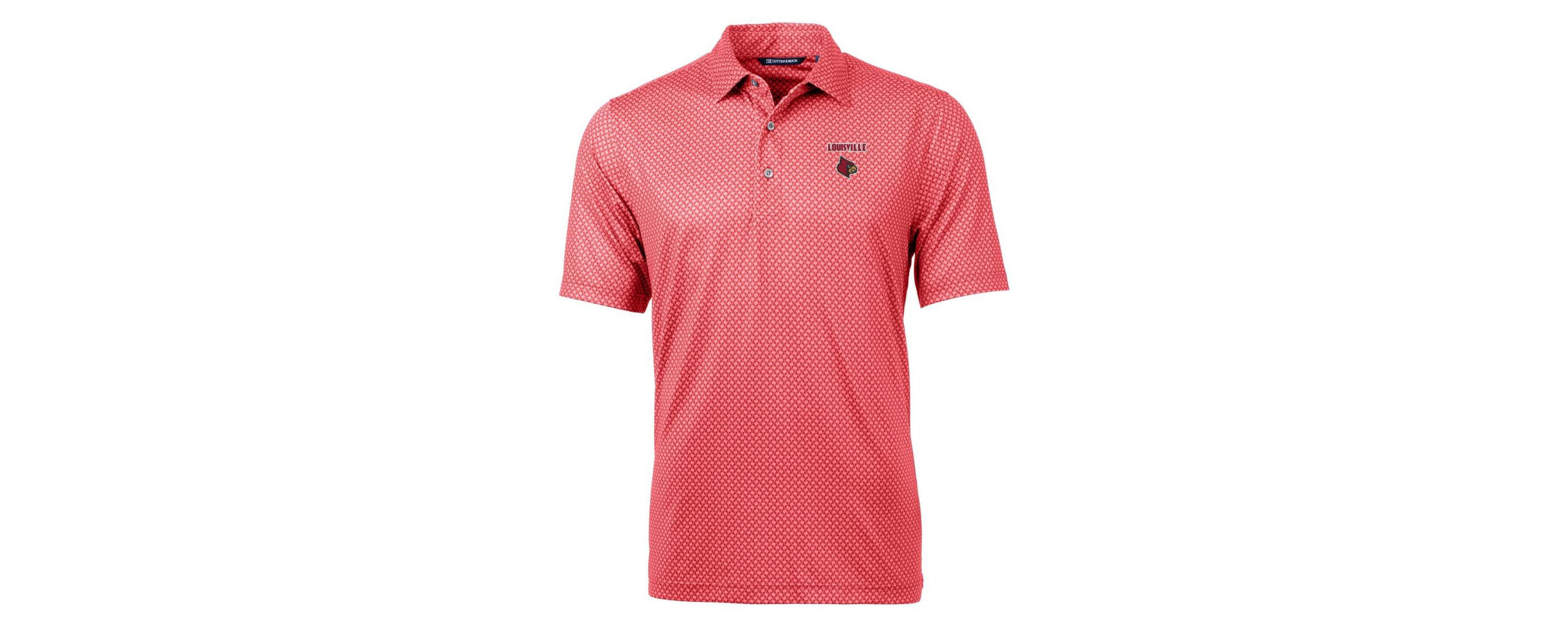NCAA Louisville Cardinals Pike Banner Print Polo