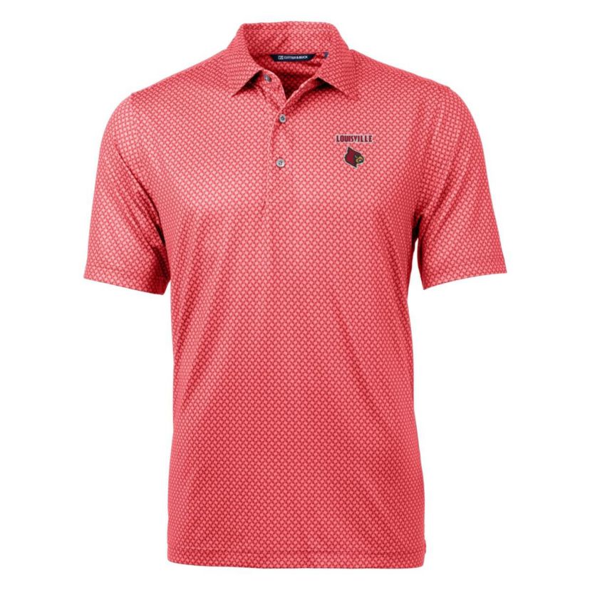 NCAA Louisville Cardinals Pike Banner Print Polo