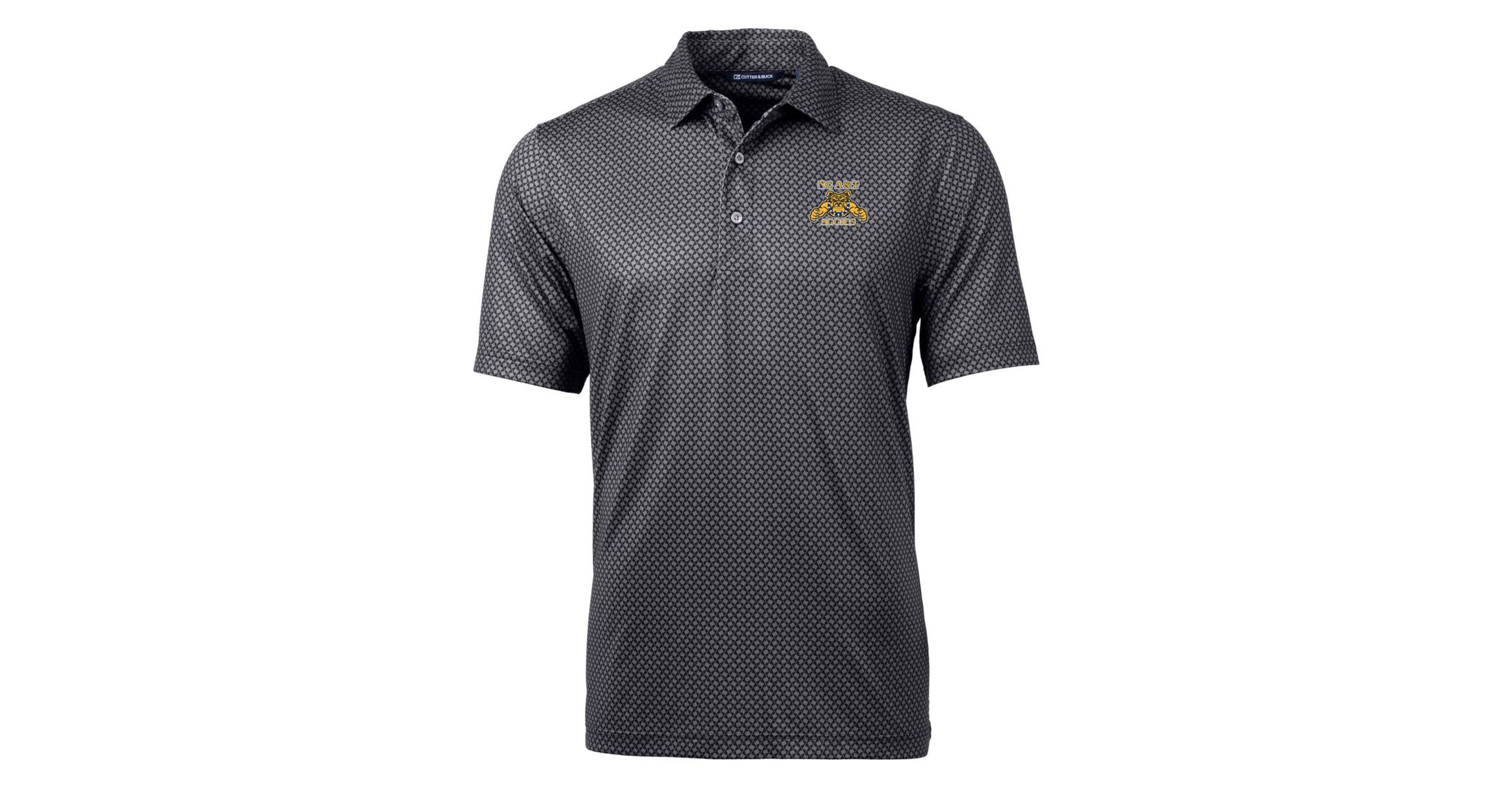 NC A&T Aggies NCAA North Carolina A&T Aggies Pike Banner Print Polo