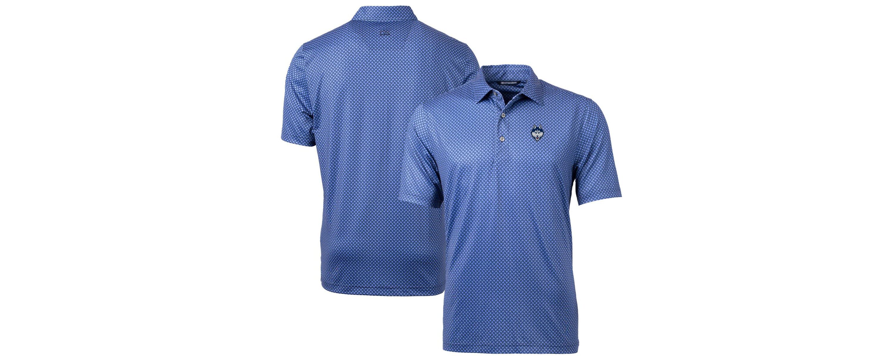 Connecticut Huskies NCAA UConn Huskies Pike Banner Print Polo