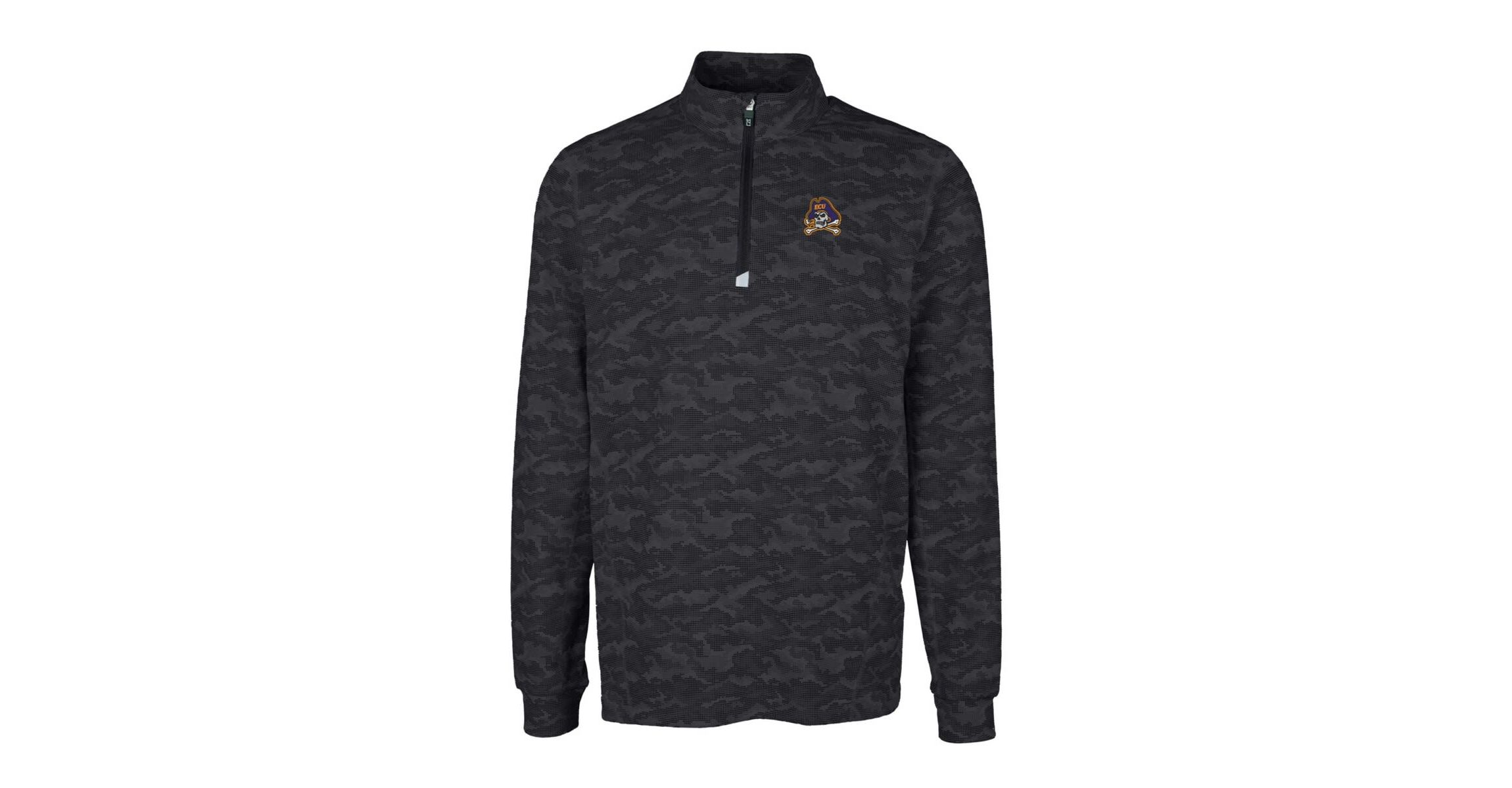 East Carolina Pirates NCAA ECU Pirates Traverse Print Stretch Quarter-Zip Pullover Top