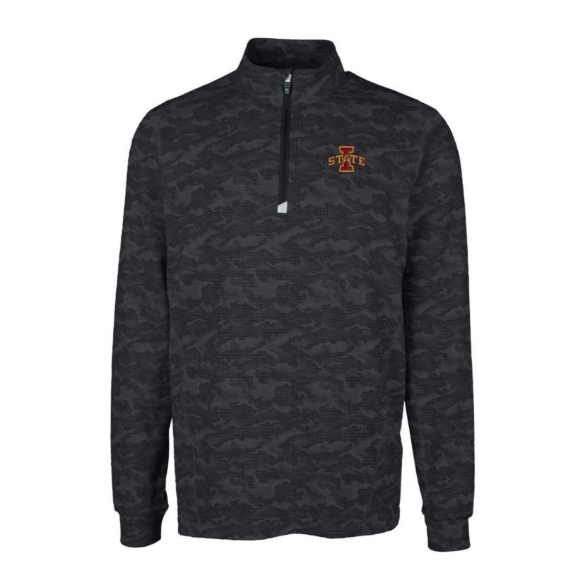 NCAA Iowa State Cyclones Traverse Print Stretch Quarter-Zip Pullover Top