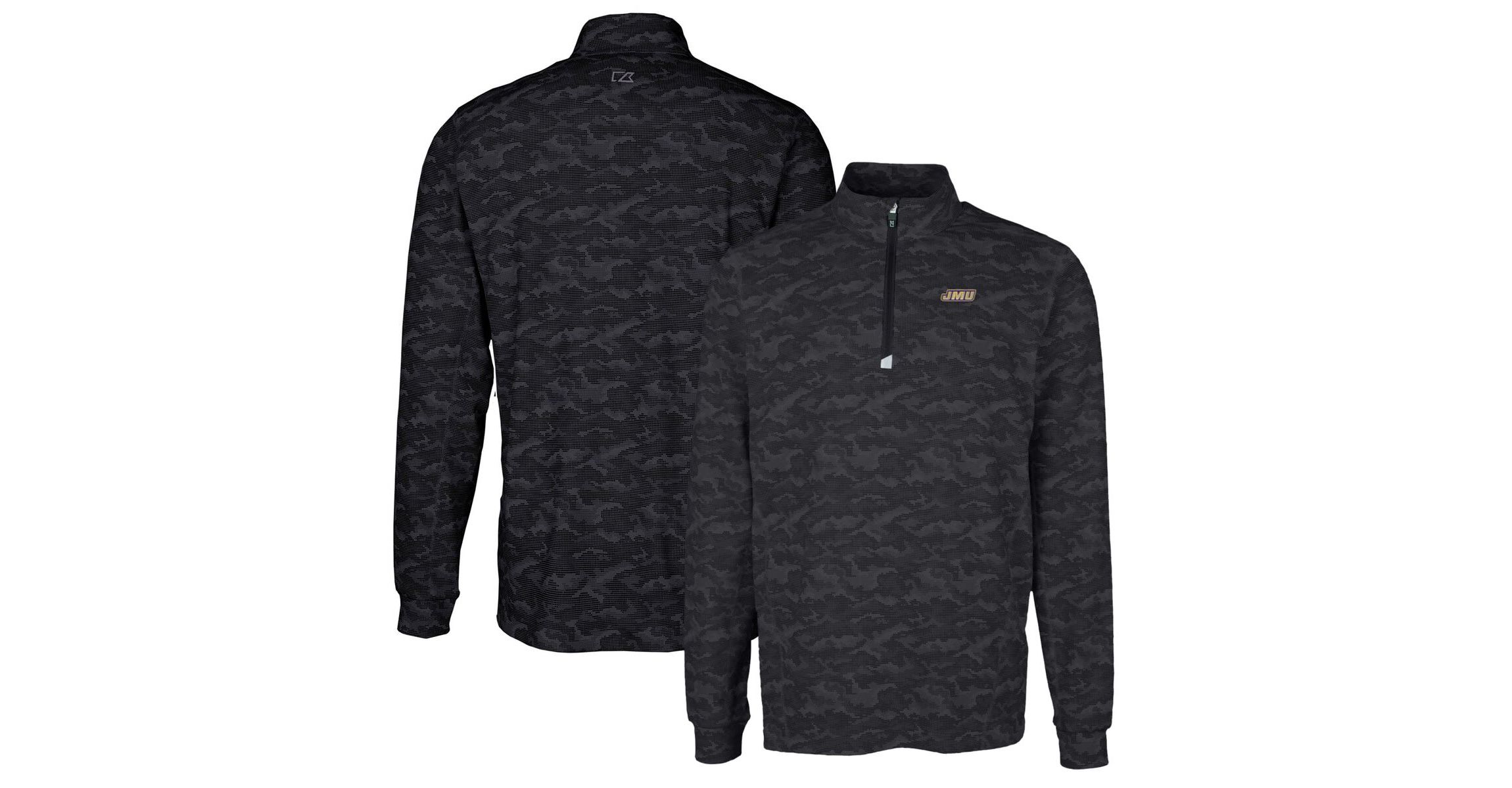 NCAA James Madison Dukes Traverse Print Stretch Quarter-Zip Pullover Top