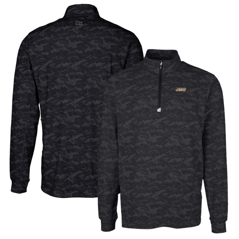 NCAA James Madison Dukes Traverse Print Stretch Quarter-Zip Pullover Top