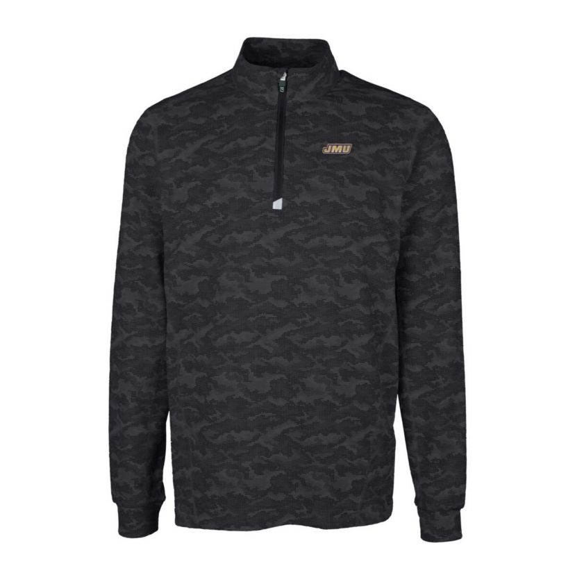 NCAA James Madison Dukes Traverse Print Stretch Quarter-Zip Pullover Top