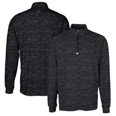 NCAA Kansas State Wildcats Traverse Print Stretch Quarter-Zip Pullover Top