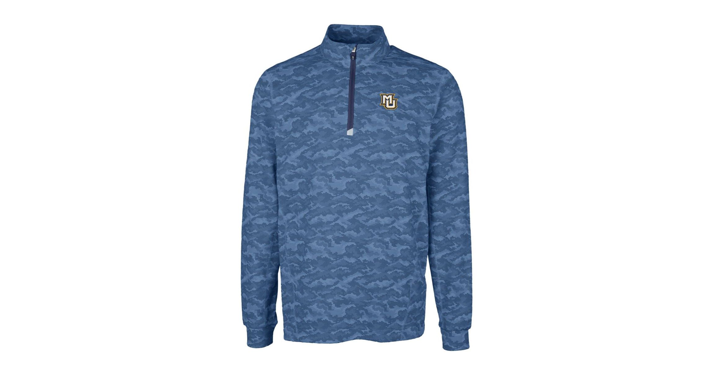 NCAA Marquette Golden Eagles Traverse Print Stretch Quarter-Zip Pullover Top