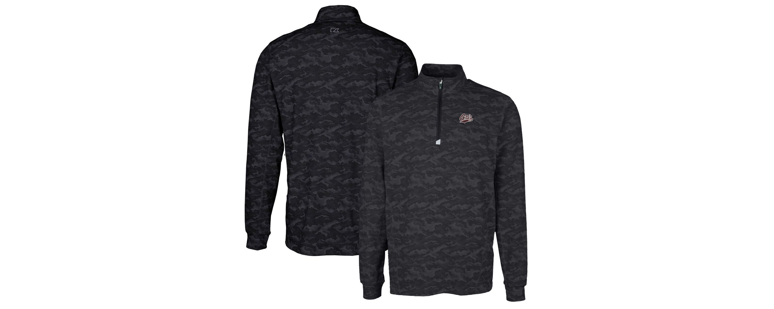 NCAA Montana Grizzlies Traverse Print Stretch Quarter-Zip Pullover Top