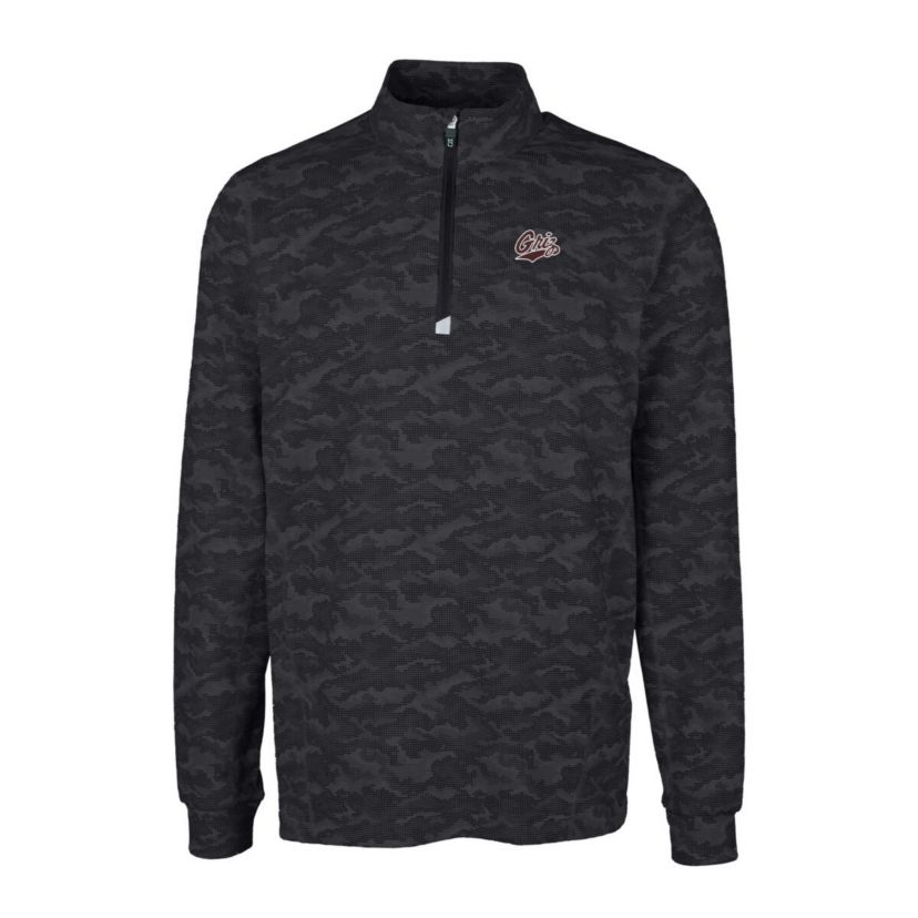 NCAA Montana Grizzlies Traverse Print Stretch Quarter-Zip Pullover Top