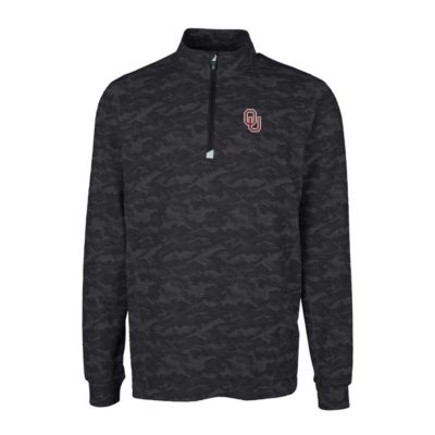 NCAA Oklahoma Sooners Traverse Print Stretch Quarter-Zip Pullover Top