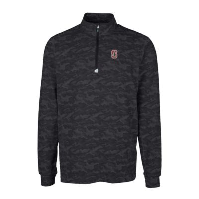 Stanford Cardinal NCAA Traverse Print Stretch Quarter-Zip Pullover Top