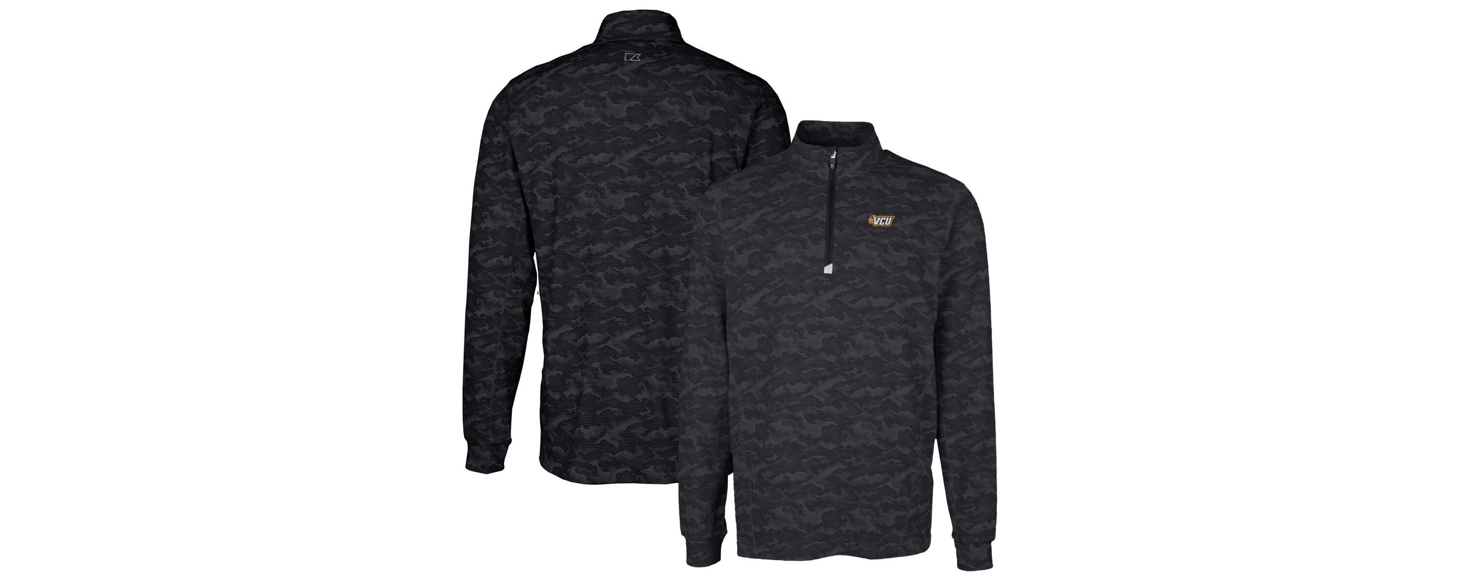 NCAA VCU Rams Traverse Print Stretch Quarter-Zip Pullover Top