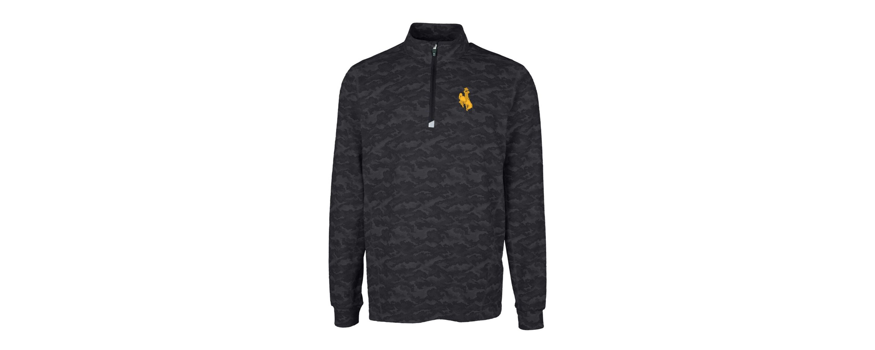 NCAA Wyoming Cowboys Traverse Print Stretch Quarter-Zip Pullover Top