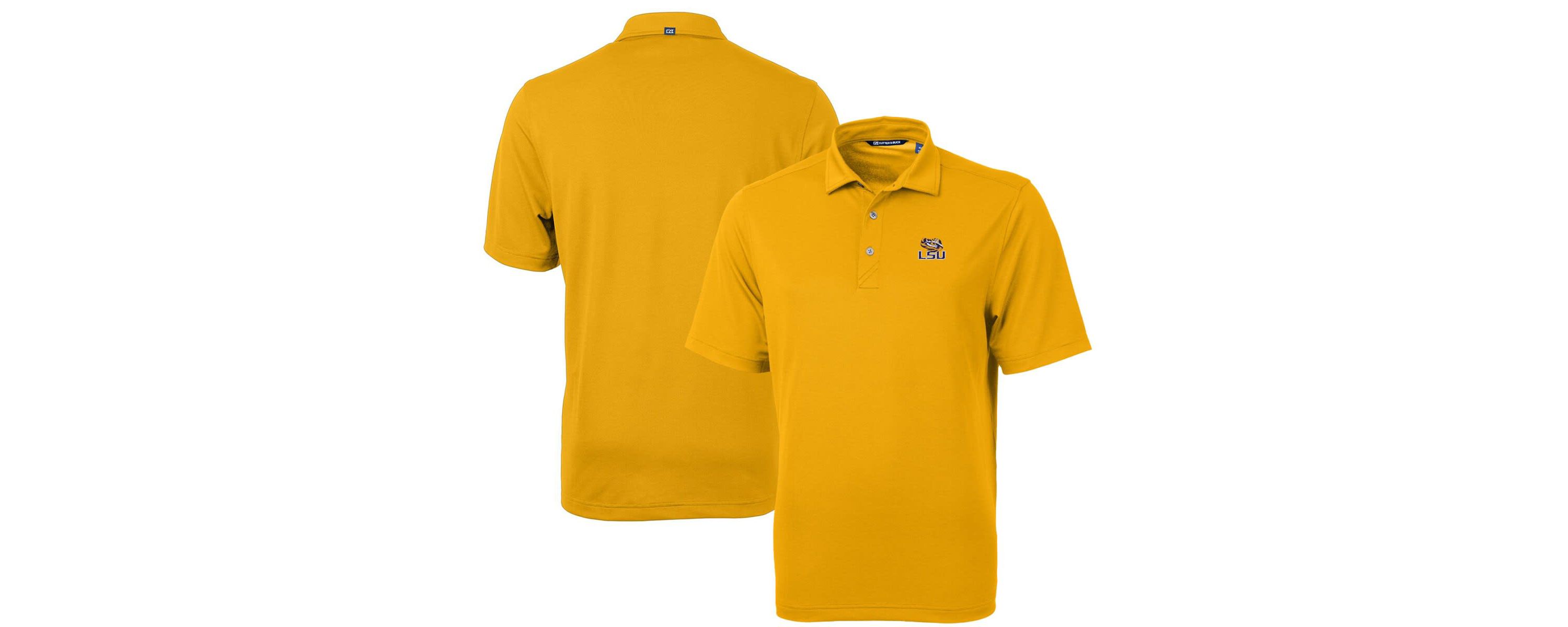 NCAA LSU Tigers Virtue Eco Pique Recycled Polo
