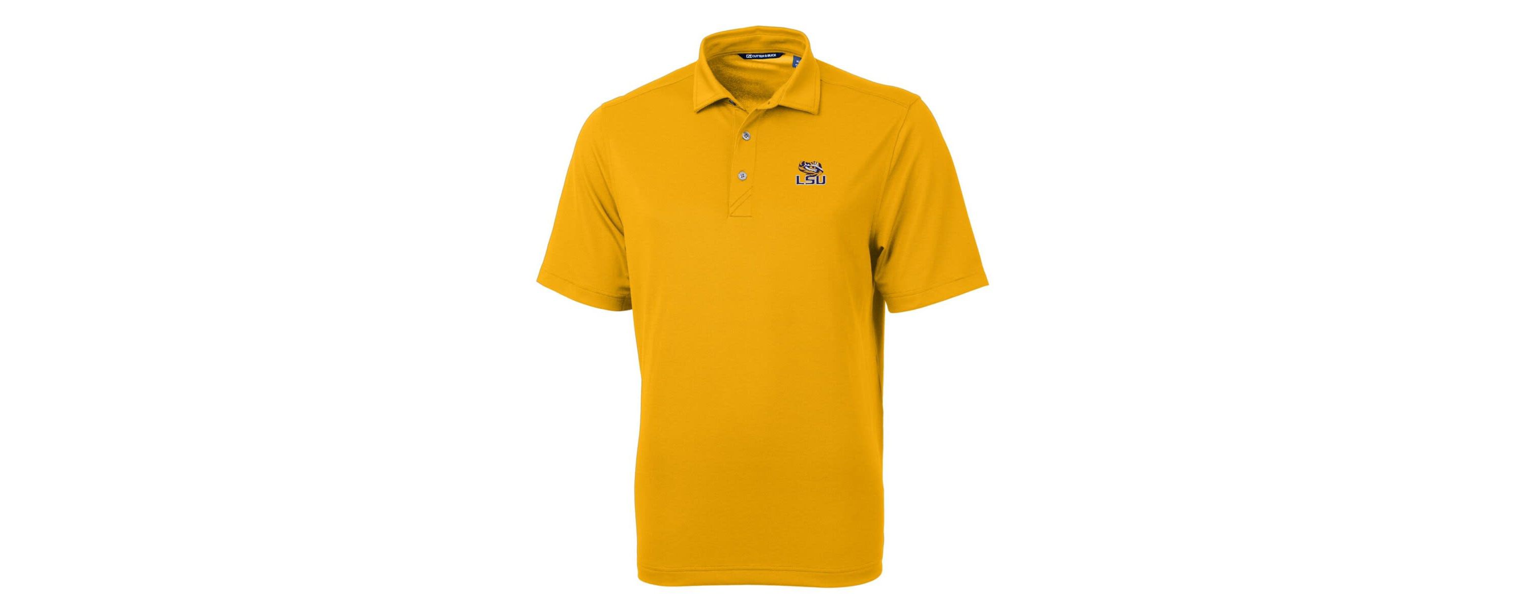 NCAA LSU Tigers Virtue Eco Pique Recycled Polo