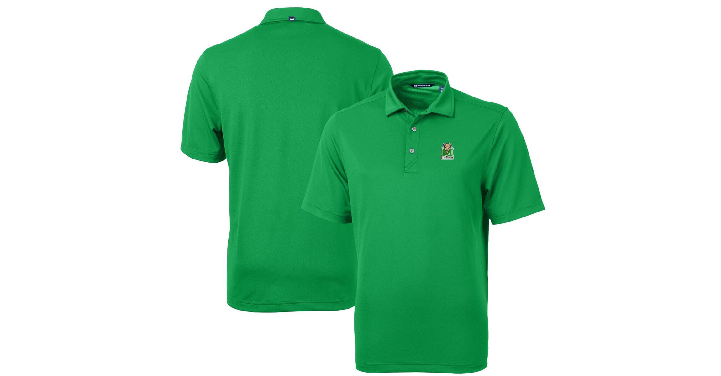 NCAA Kelly Marshall Thundering Herd Virtue Eco Pique Recycled Polo
