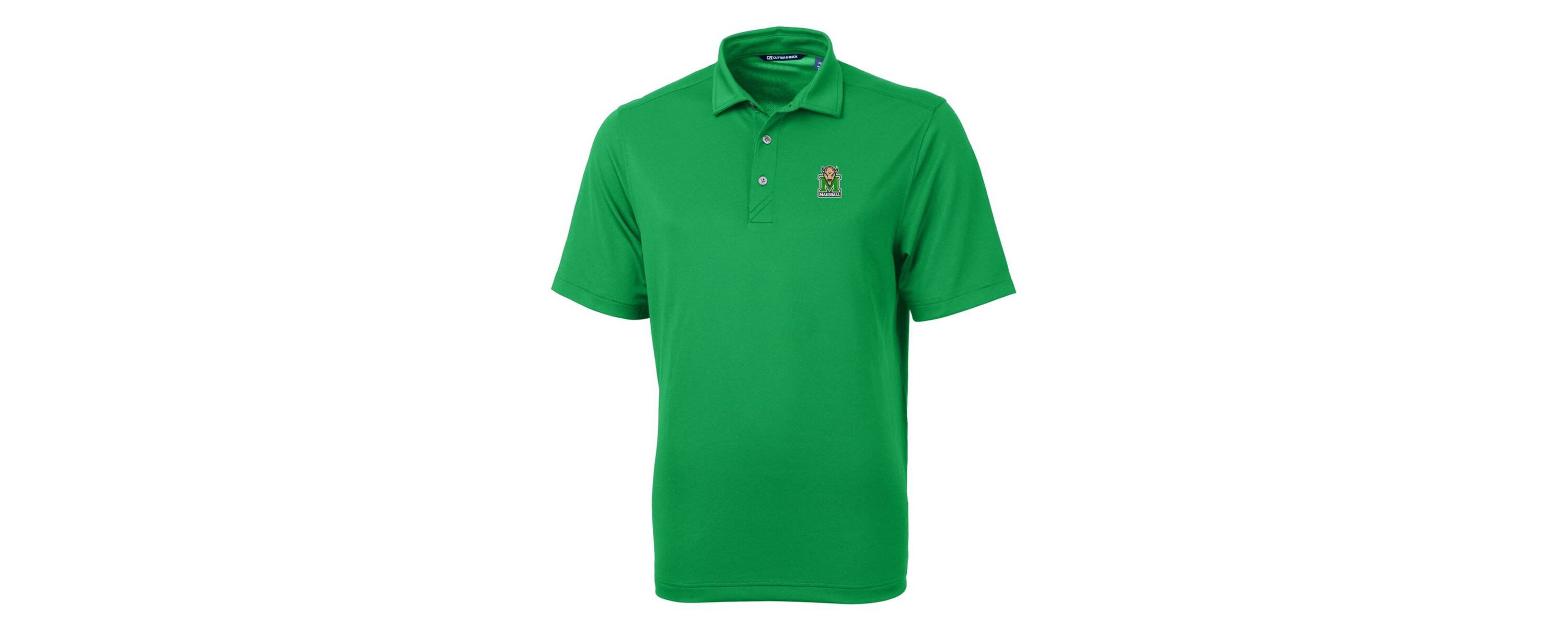 NCAA Kelly Marshall Thundering Herd Virtue Eco Pique Recycled Polo