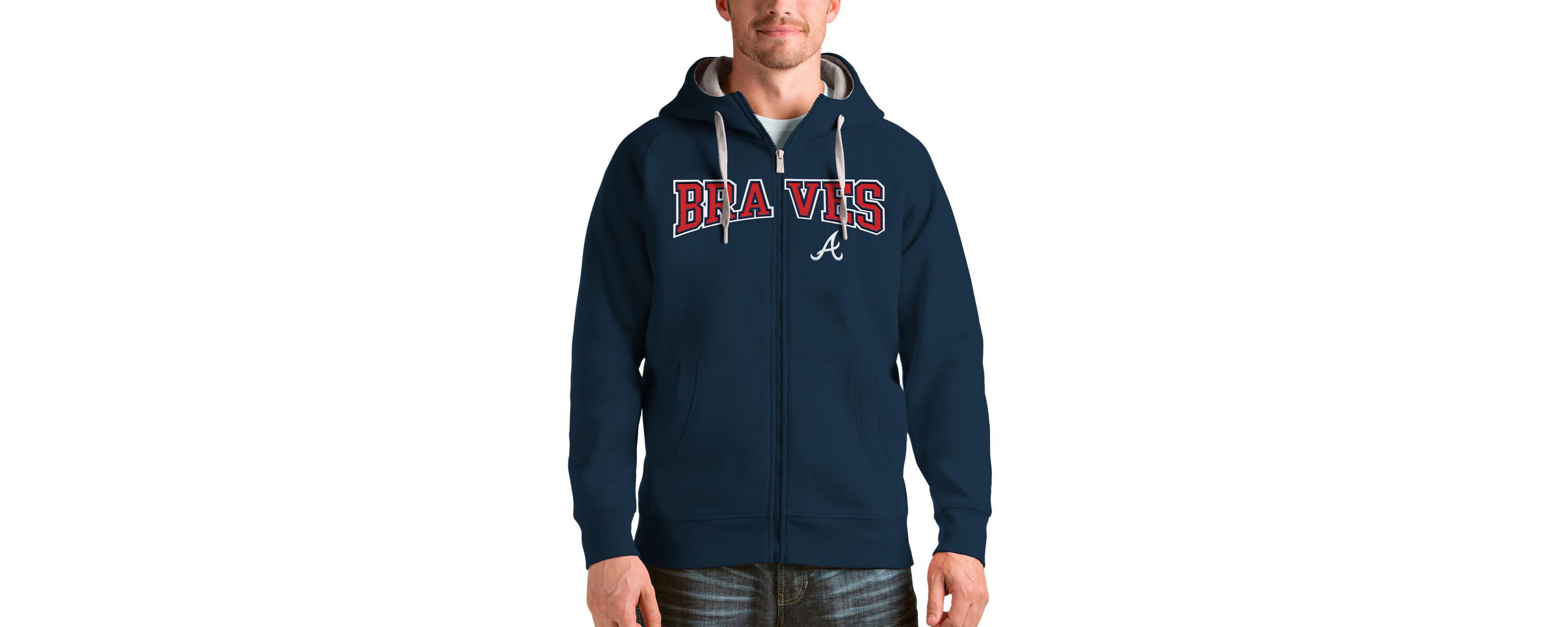 MLB Atlanta Braves Team Logo Victory Full-Zip Hoodie