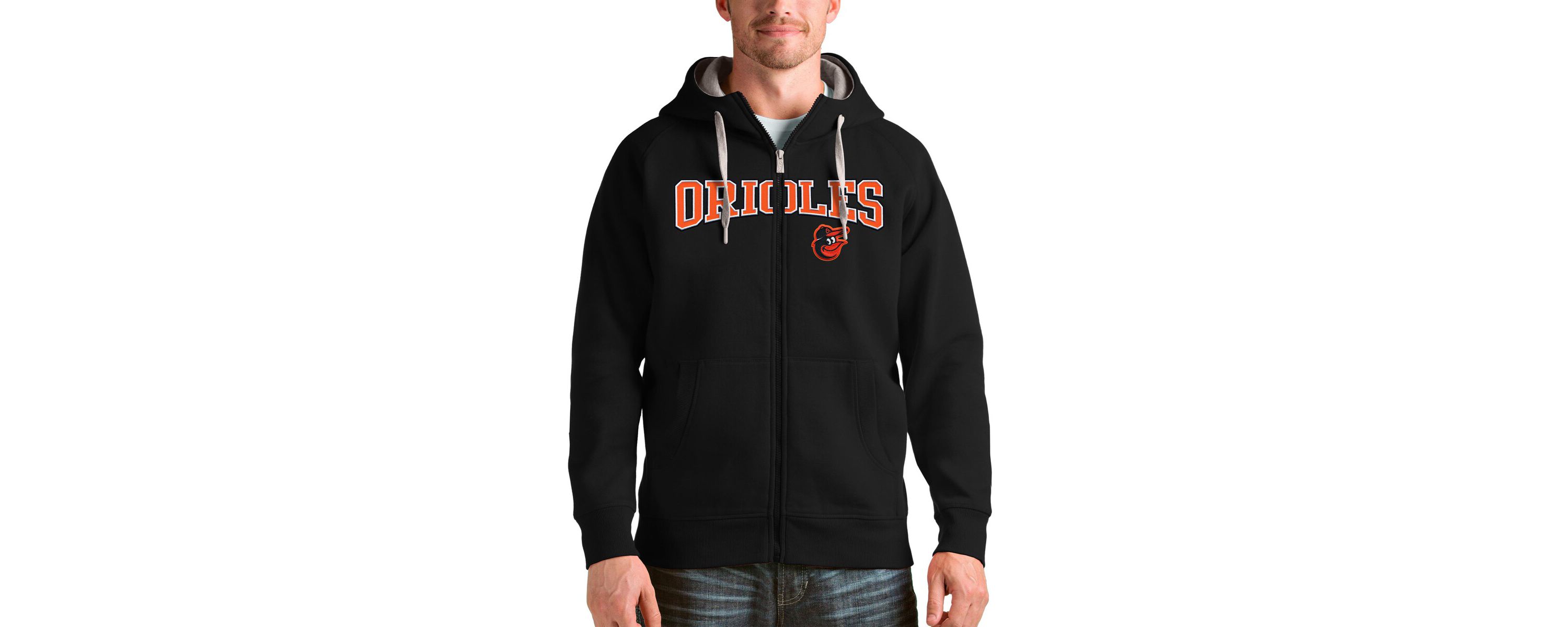 MLB Baltimore Orioles Team Logo Victory Full-Zip Hoodie