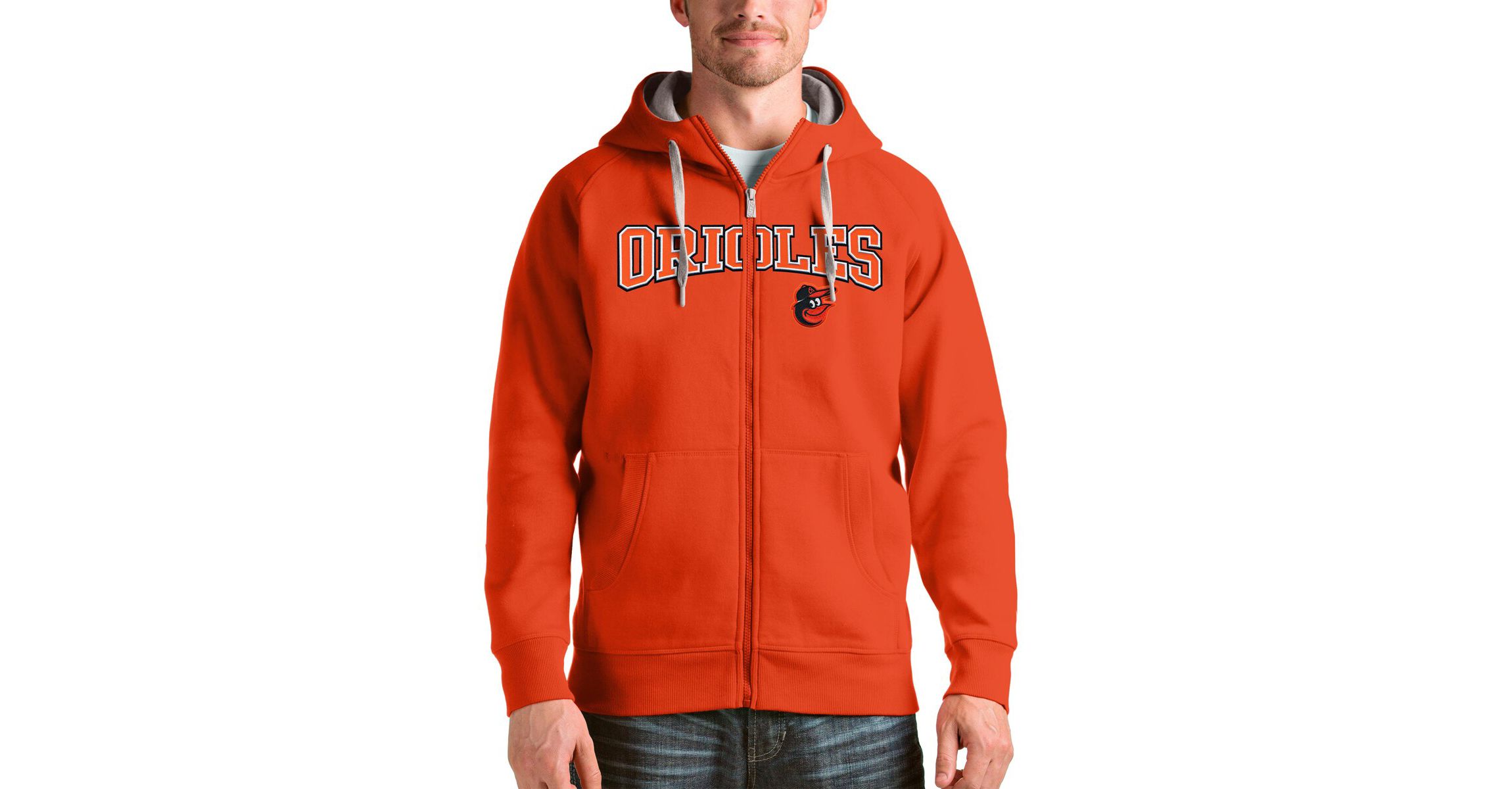 MLB Baltimore Orioles Team Logo Victory Full-Zip Hoodie
