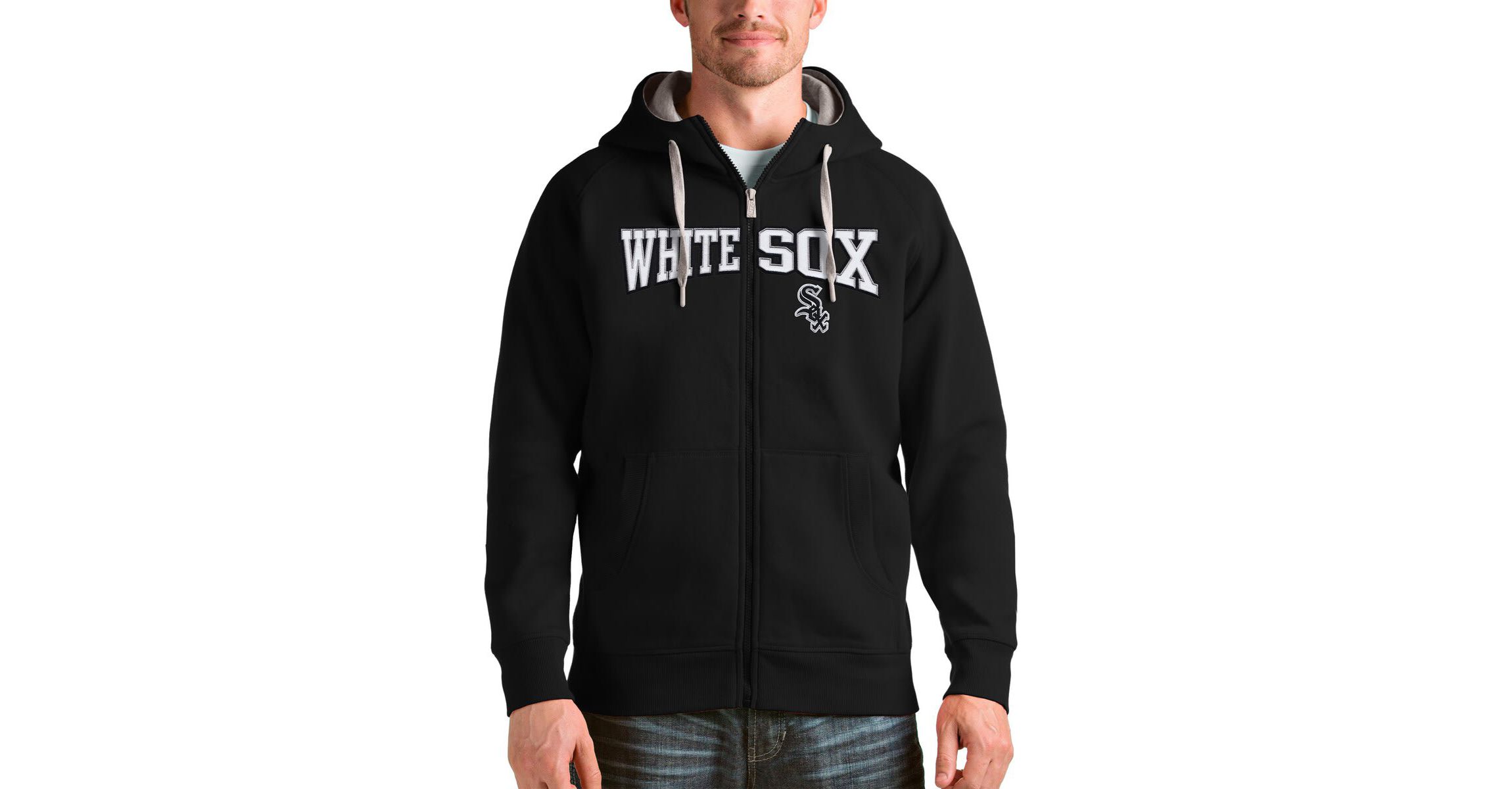 Chicago White Sox MLB Chicago Sox Team Logo Victory Full-Zip Hoodie