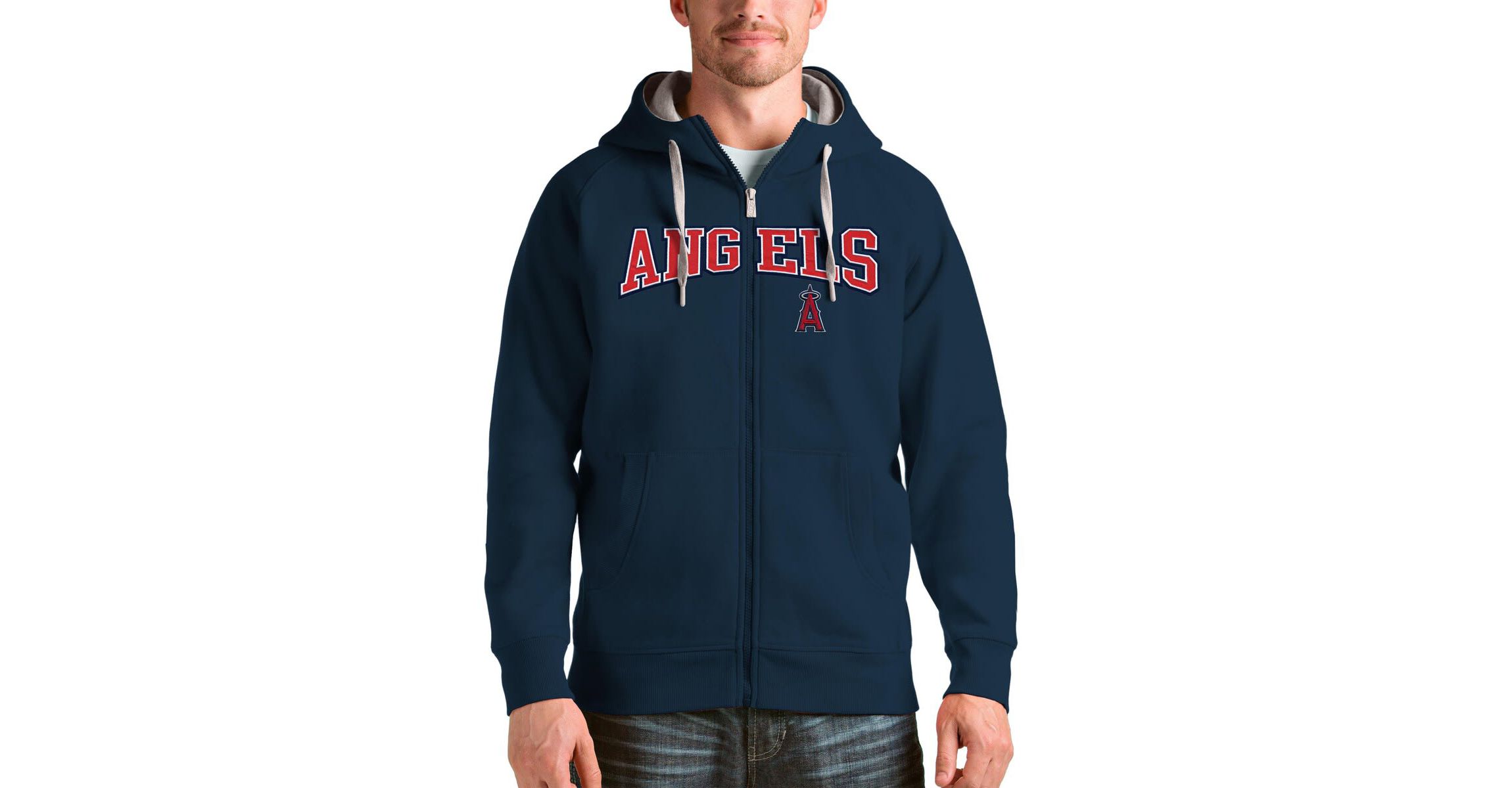 MLB Los Angeles Angels Team Logo Victory Full-Zip Hoodie