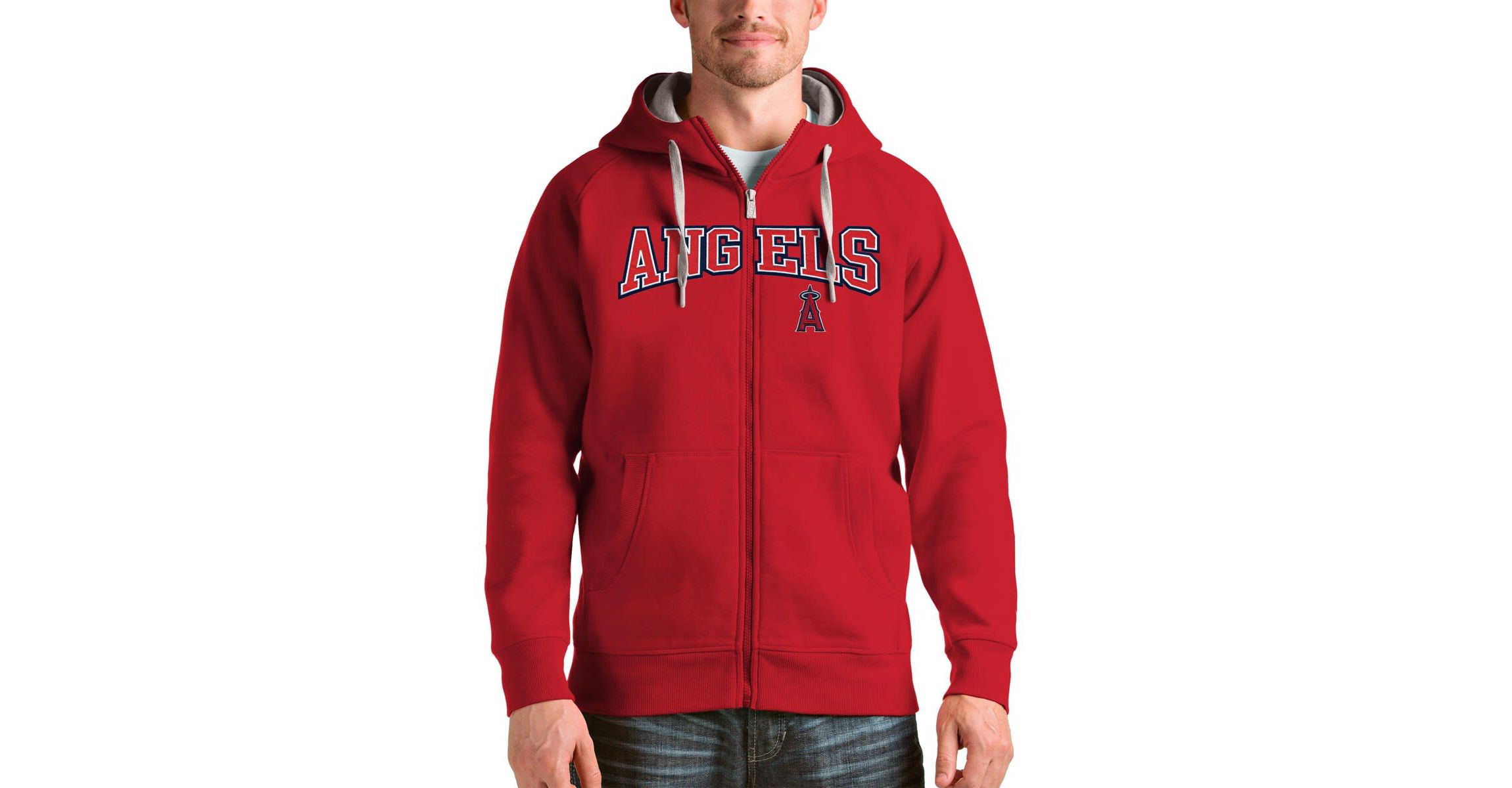 MLB Los Angeles Angels Team Logo Victory Full-Zip Hoodie