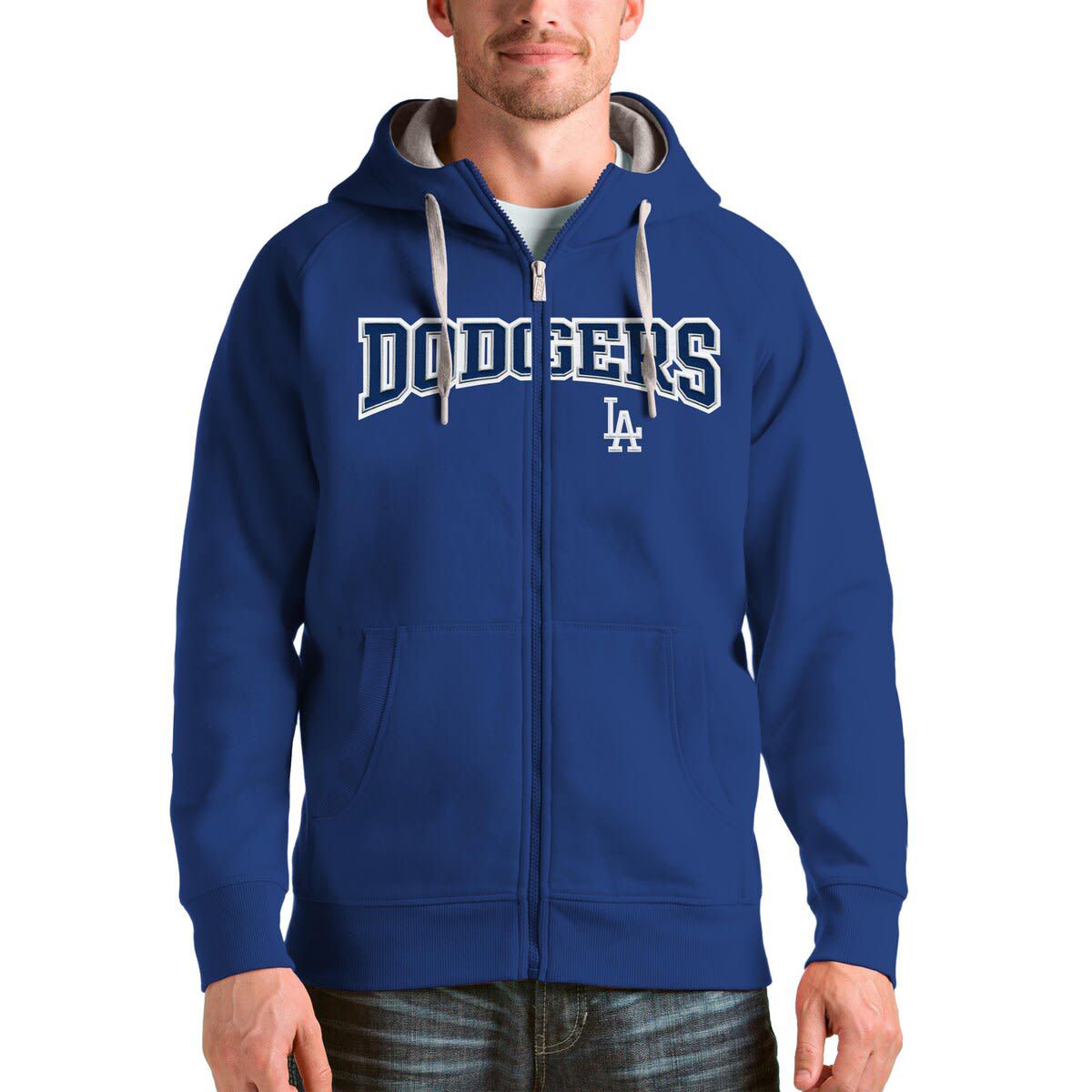 MLB Los Angeles Dodgers Team Logo Victory Full-Zip Hoodie