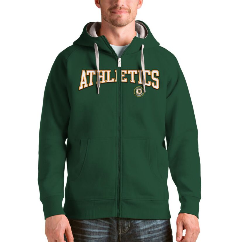 Oakland Athletics MLB Athletics Team Logo Victory Full-Zip Hoodie