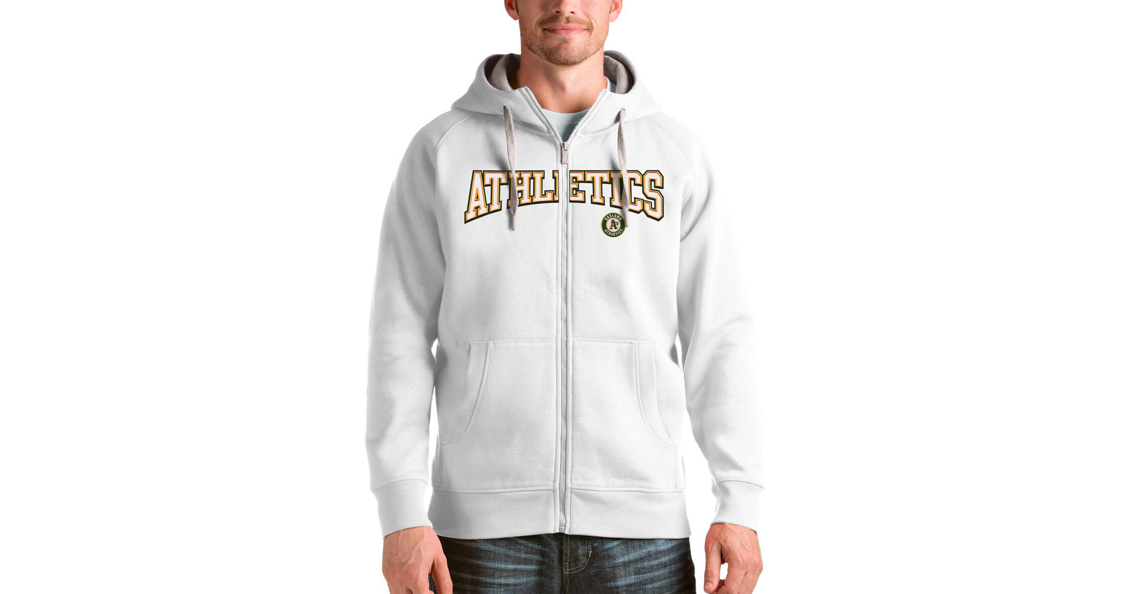 Oakland Athletics MLB Athletics Team Logo Victory Full-Zip Hoodie