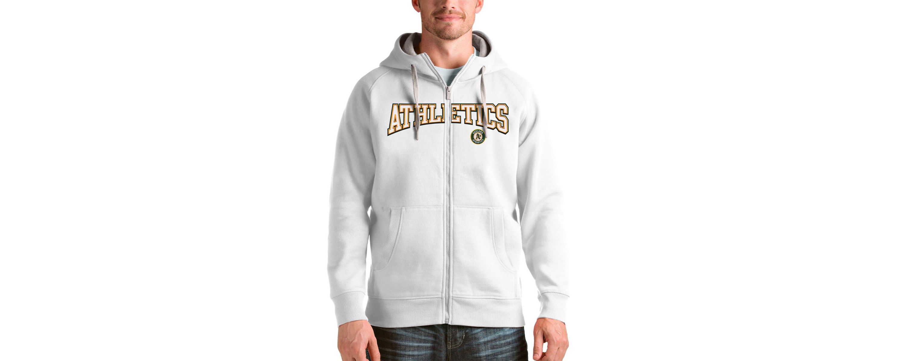 Oakland Athletics MLB Athletics Team Logo Victory Full-Zip Hoodie