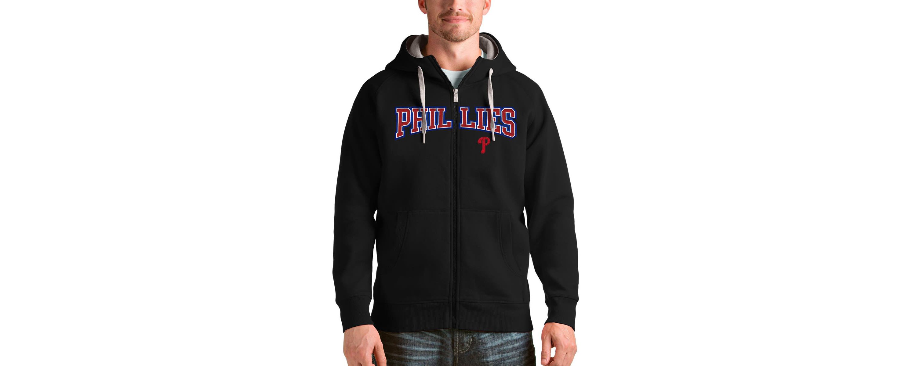 MLB Philadelphia Phillies Team Logo Victory Full-Zip Hoodie