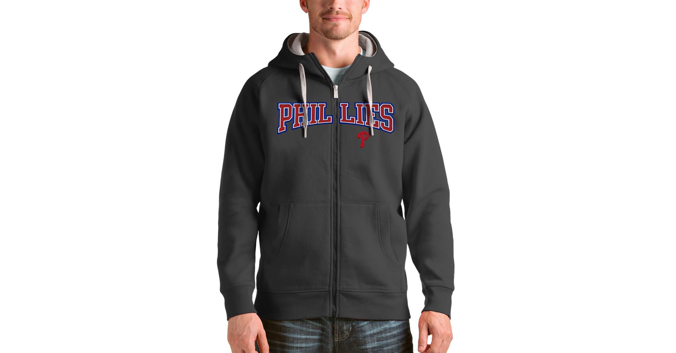 MLB Philadelphia Phillies Team Logo Victory Full-Zip Hoodie