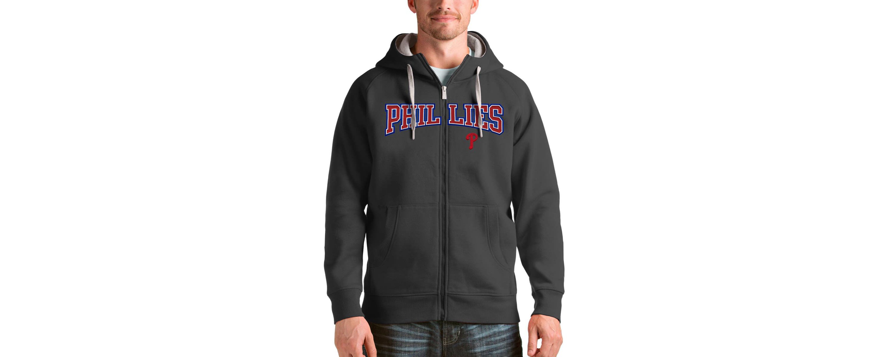MLB Philadelphia Phillies Team Logo Victory Full-Zip Hoodie