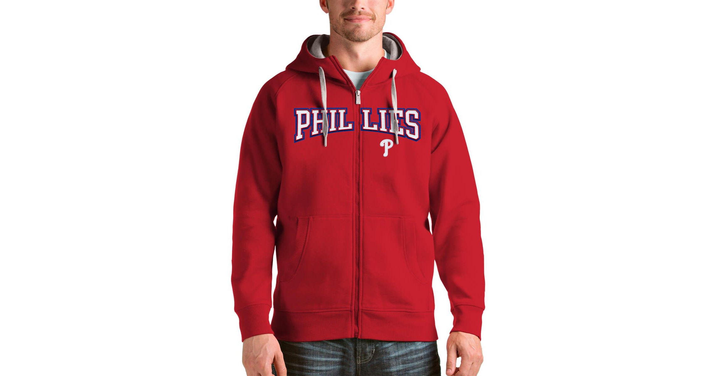 MLB Philadelphia Phillies Team Logo Victory Full-Zip Hoodie
