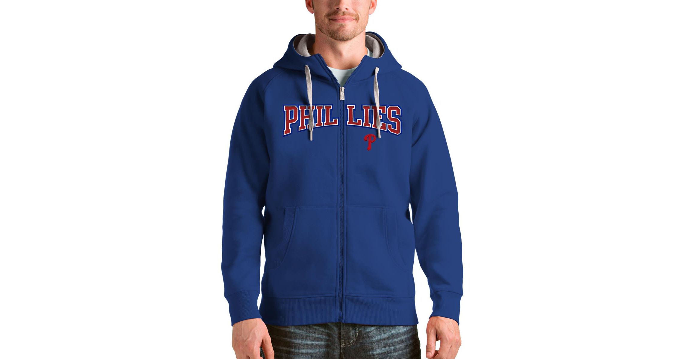 MLB Philadelphia Phillies Team Logo Victory Full-Zip Hoodie