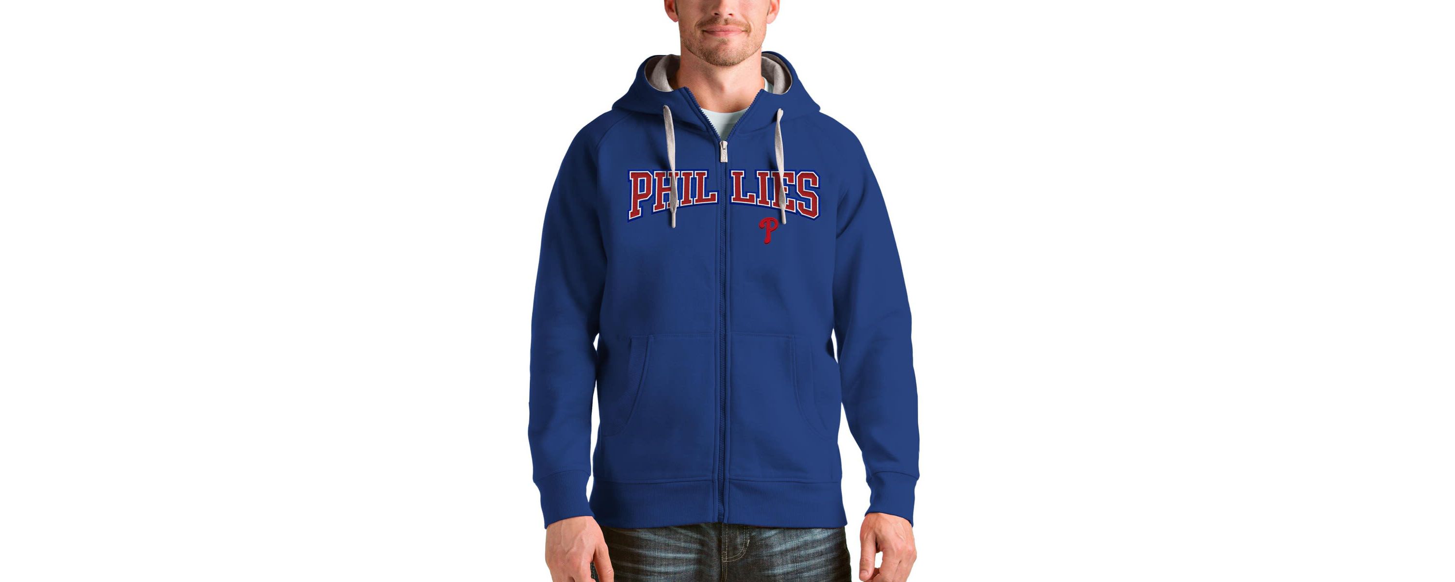 MLB Philadelphia Phillies Team Logo Victory Full-Zip Hoodie