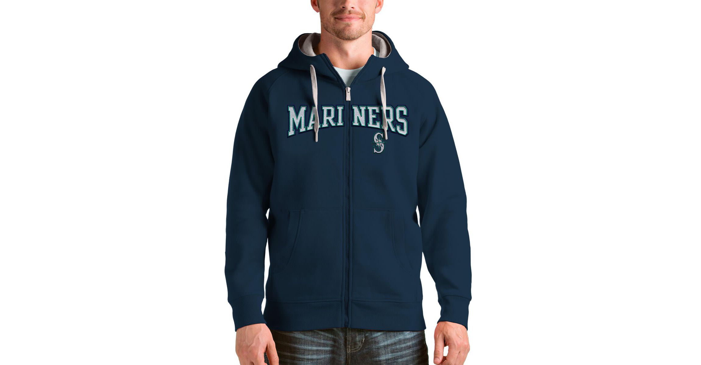 MLB Seattle Mariners Team Logo Victory Full-Zip Hoodie