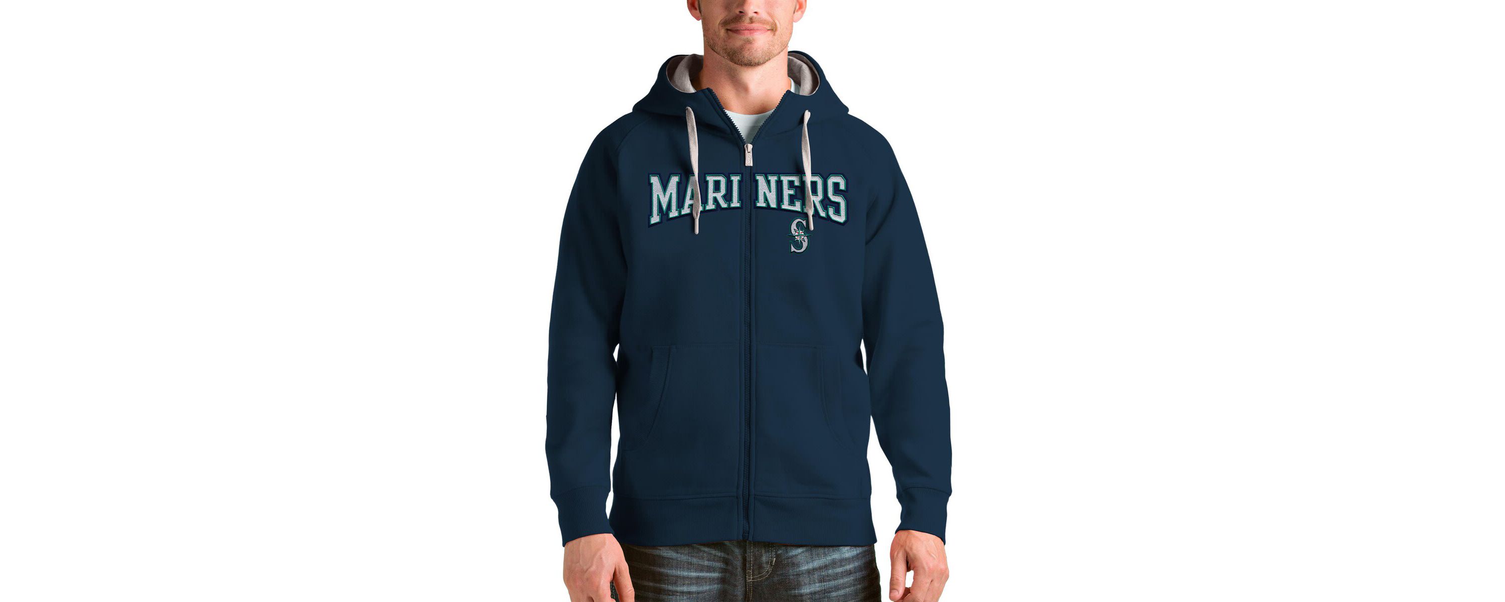 MLB Seattle Mariners Team Logo Victory Full-Zip Hoodie