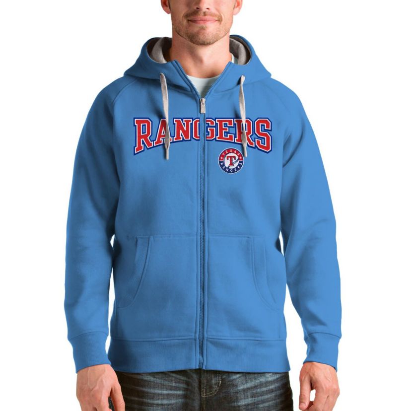 MLB Light Texas Rangers Team Logo Victory Full-Zip Hoodie