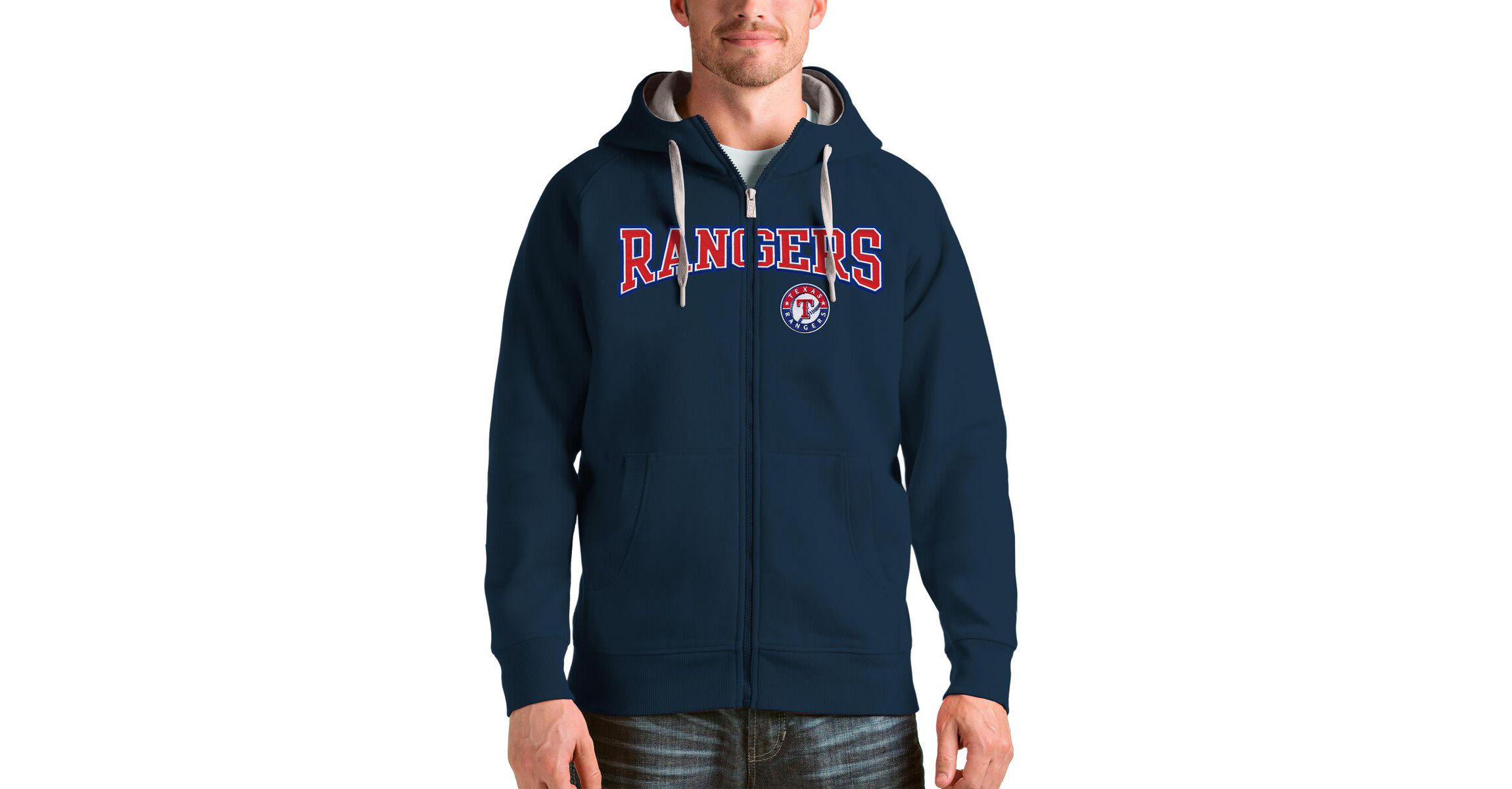 MLB Texas Rangers Team Logo Victory Full-Zip Hoodie