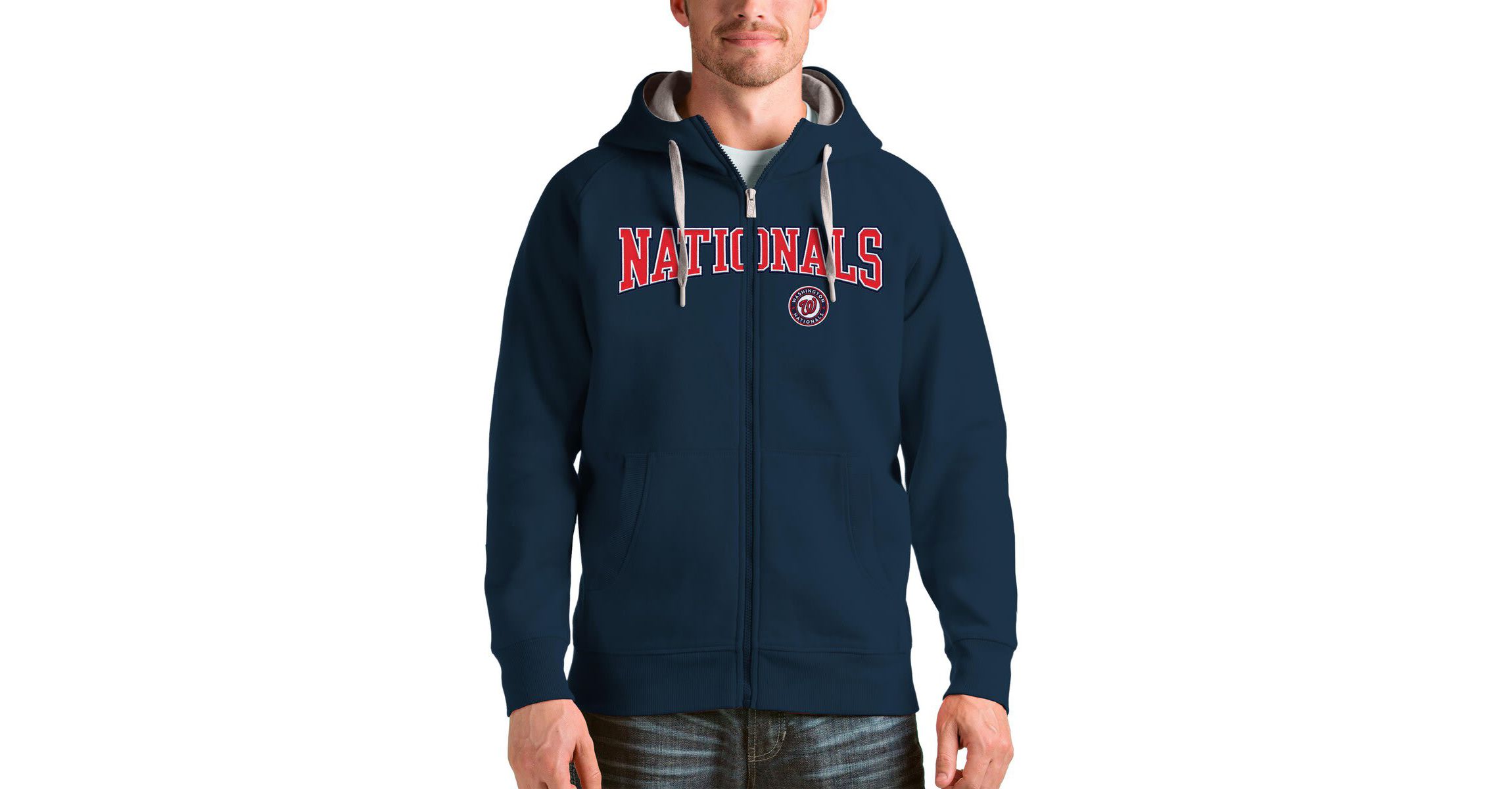MLB Washington Nationals Team Logo Victory Full-Zip Hoodie