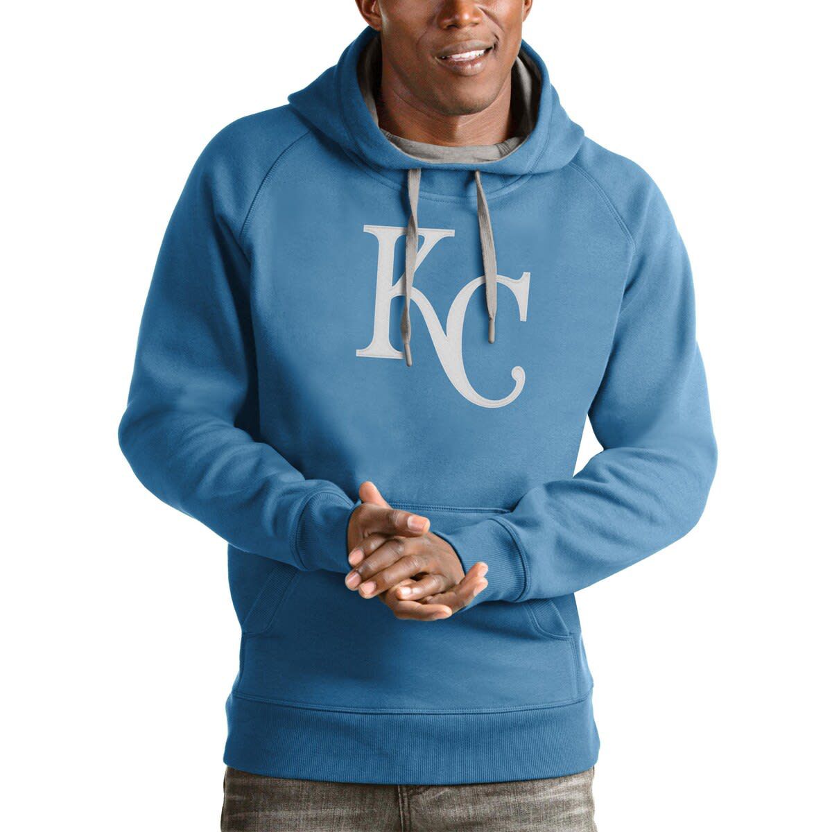 MLB Light Kansas City Royals Victory Pullover Team Logo Hoodie