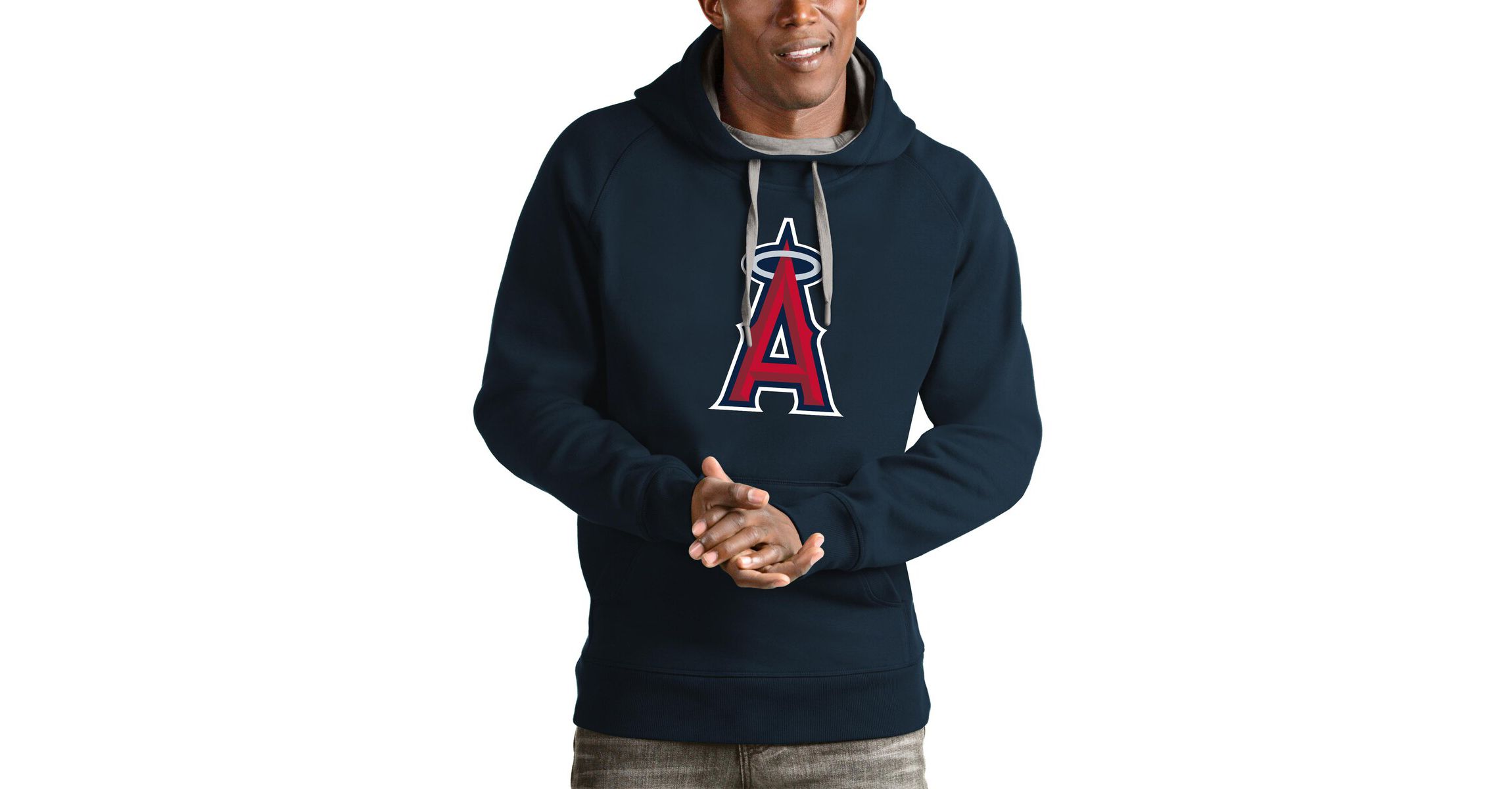 MLB Los Angeles Angels Victory Pullover Team Logo Hoodie