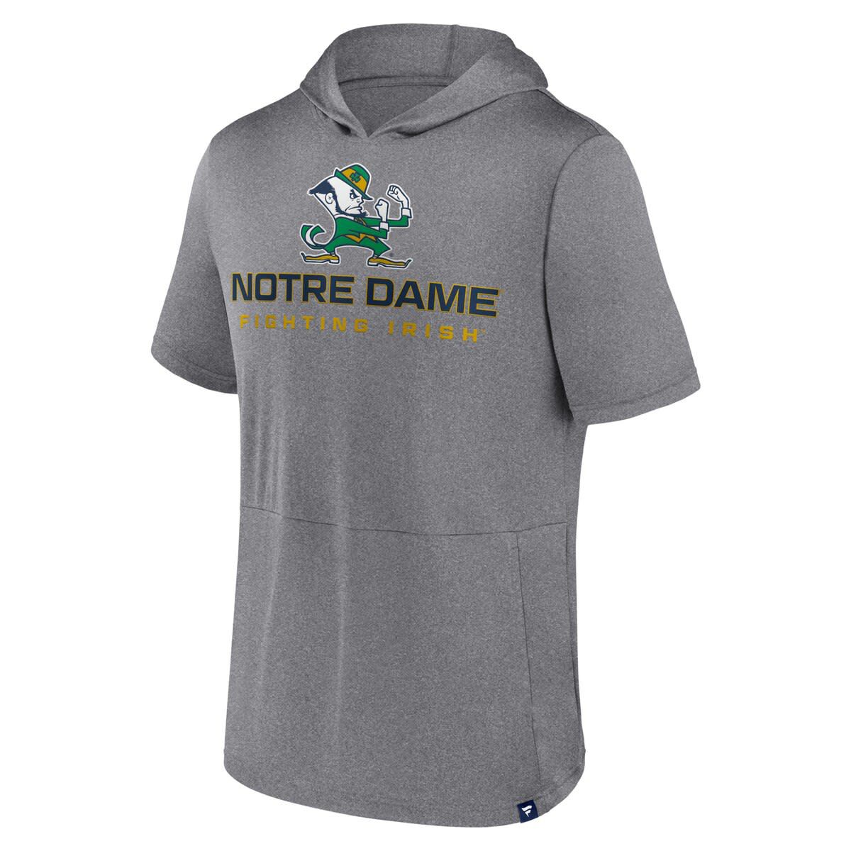 NCAA Fanatics Notre Dame Fighting Irish Modern Stack Hoodie T-Shirt